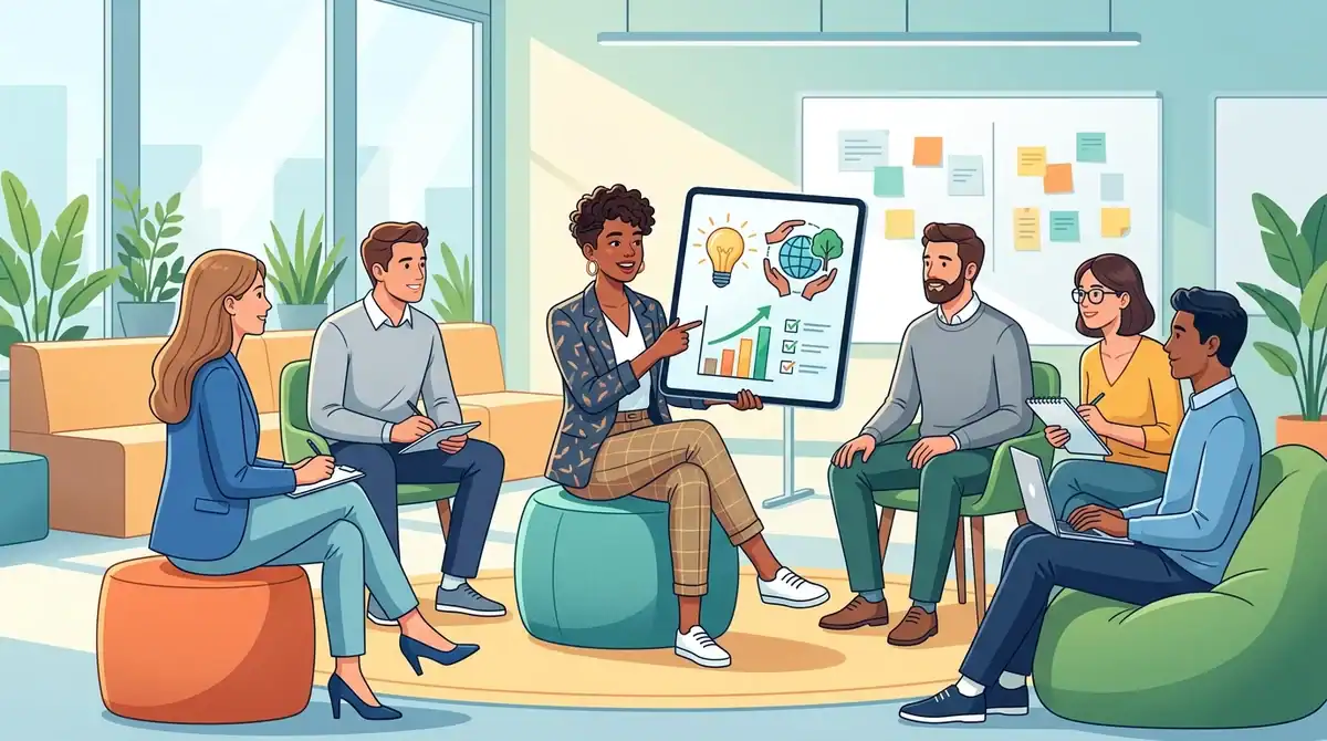 Illustration d'un recrutement innovant pour séduire les jeunes talents diplômés en 2026 avec un entretien inversé.