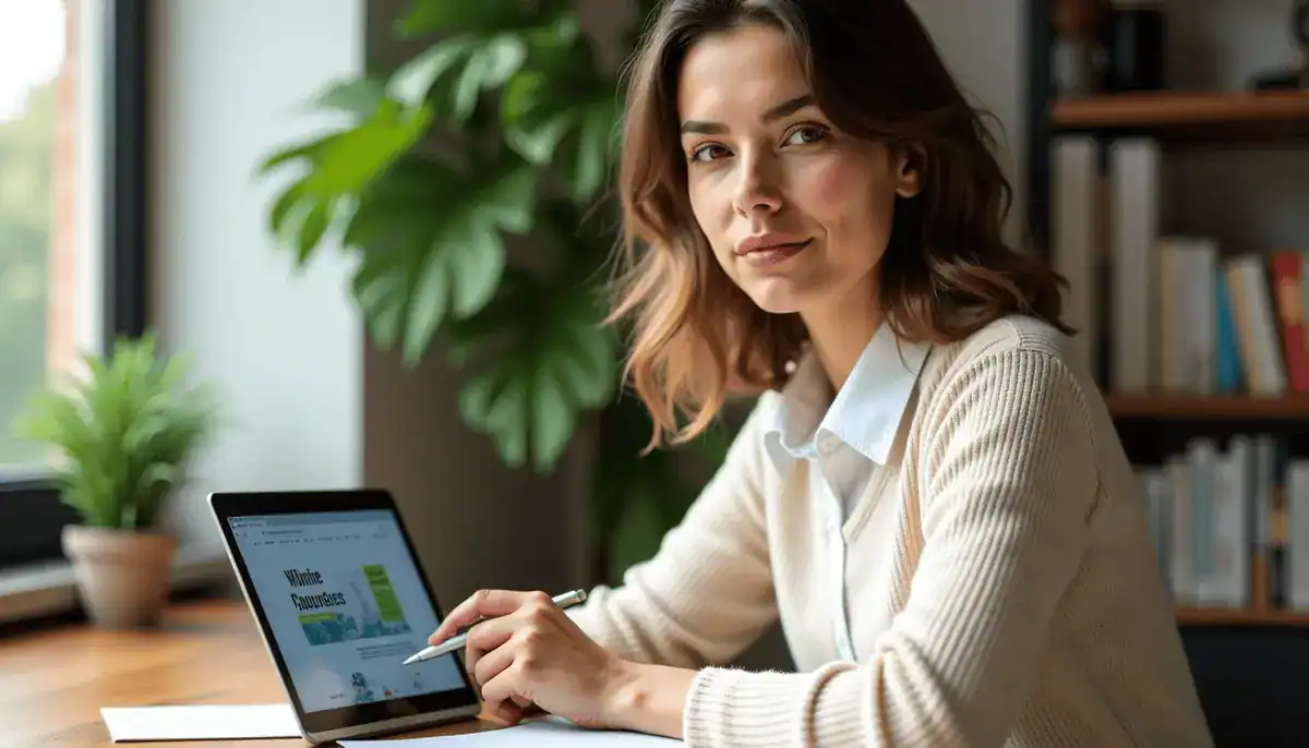 Jeune femme à la recherche d'un financement d'une formation.